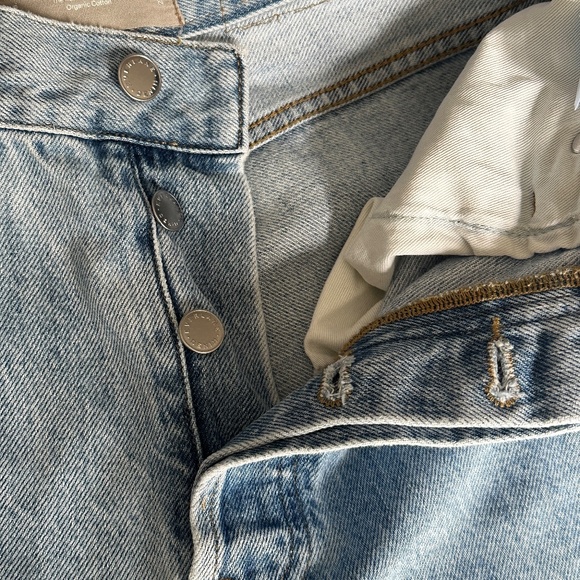 Women's Everlane Light Wash The Relaxed Straight Fit Organic Cotton Jeans 27 Reg - Picture 8 of 8